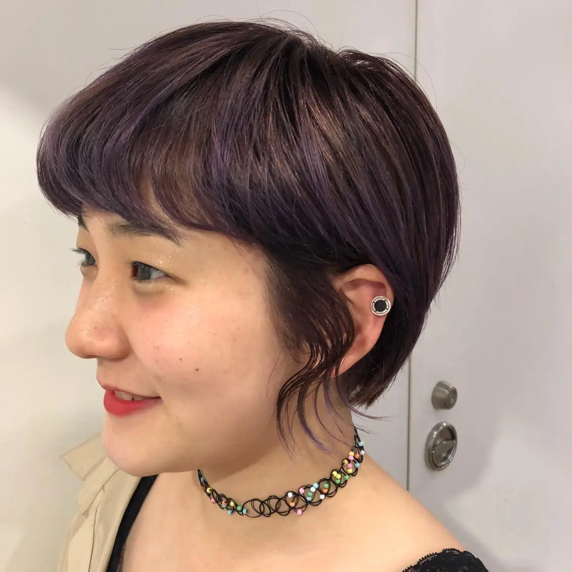 ショート カラー ブリーチ ✨ ゆあさみすず✨のヘアスタイル