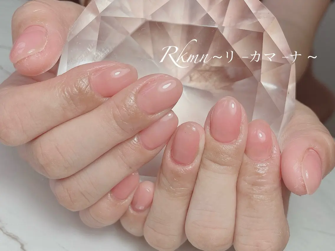 ネイル アートネイル ワンカラーネイル 春ネイル Rkmn ~リ-カマ-ナ~のネイルデザイン