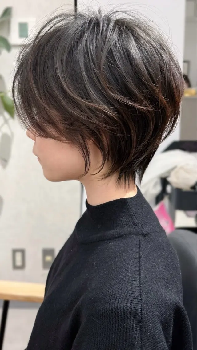 ショート カラー ⭐️銀座/ショート/ 艶カラー/りょうがのヘアスタイル