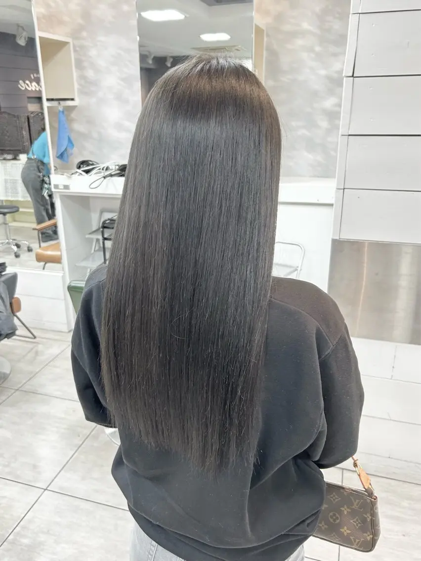 ロング カット ヘアカラー レイヤー/艶髪カラー 森本くるみのヘアスタイル