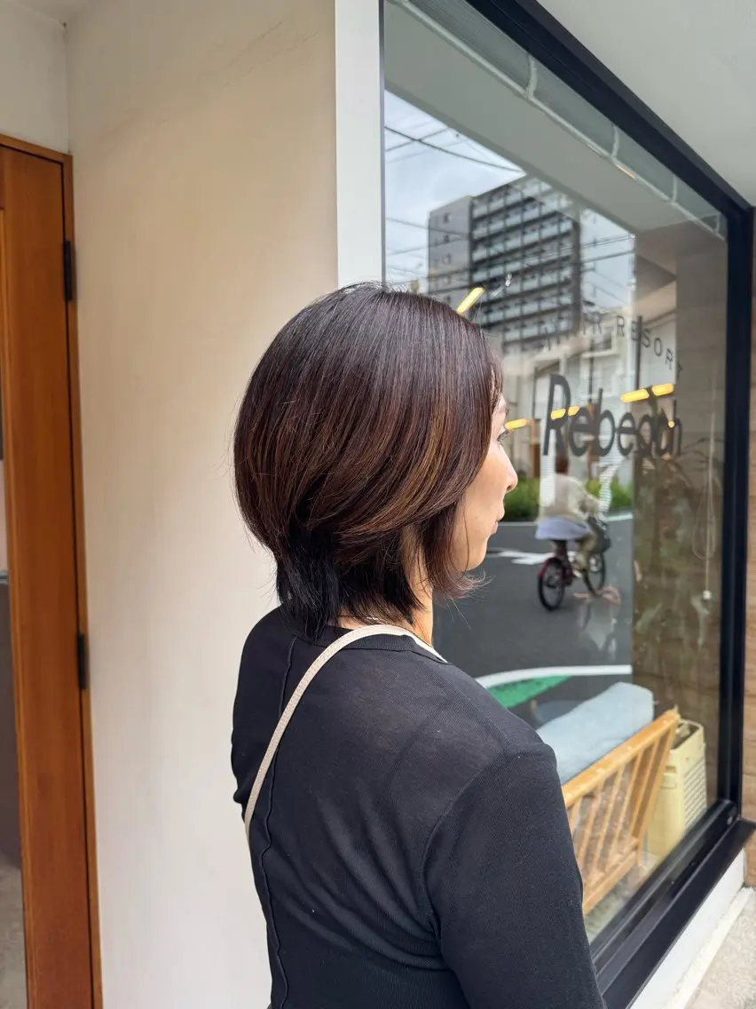 ショート 顔まわりレイヤー 顔周りカット レイヤーカット ウルフカット カット トリートメント Kaori🌈赤羽/ 髪質改善/美髪矯正のヘアスタイル