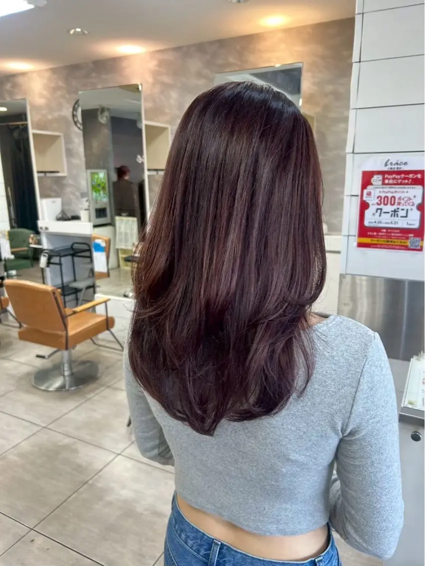 セミロング カラー ヘアカラー 本尾 空大のヘアスタイル