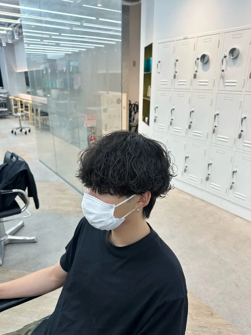パーマ メンズ カット パーマ カット🔥パーマ特化 fifthりょう🔥のヘアスタイル
