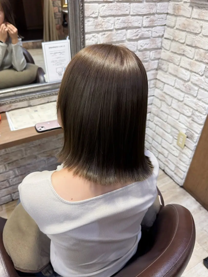 ミディアム 古川 流久のヘアスタイル
