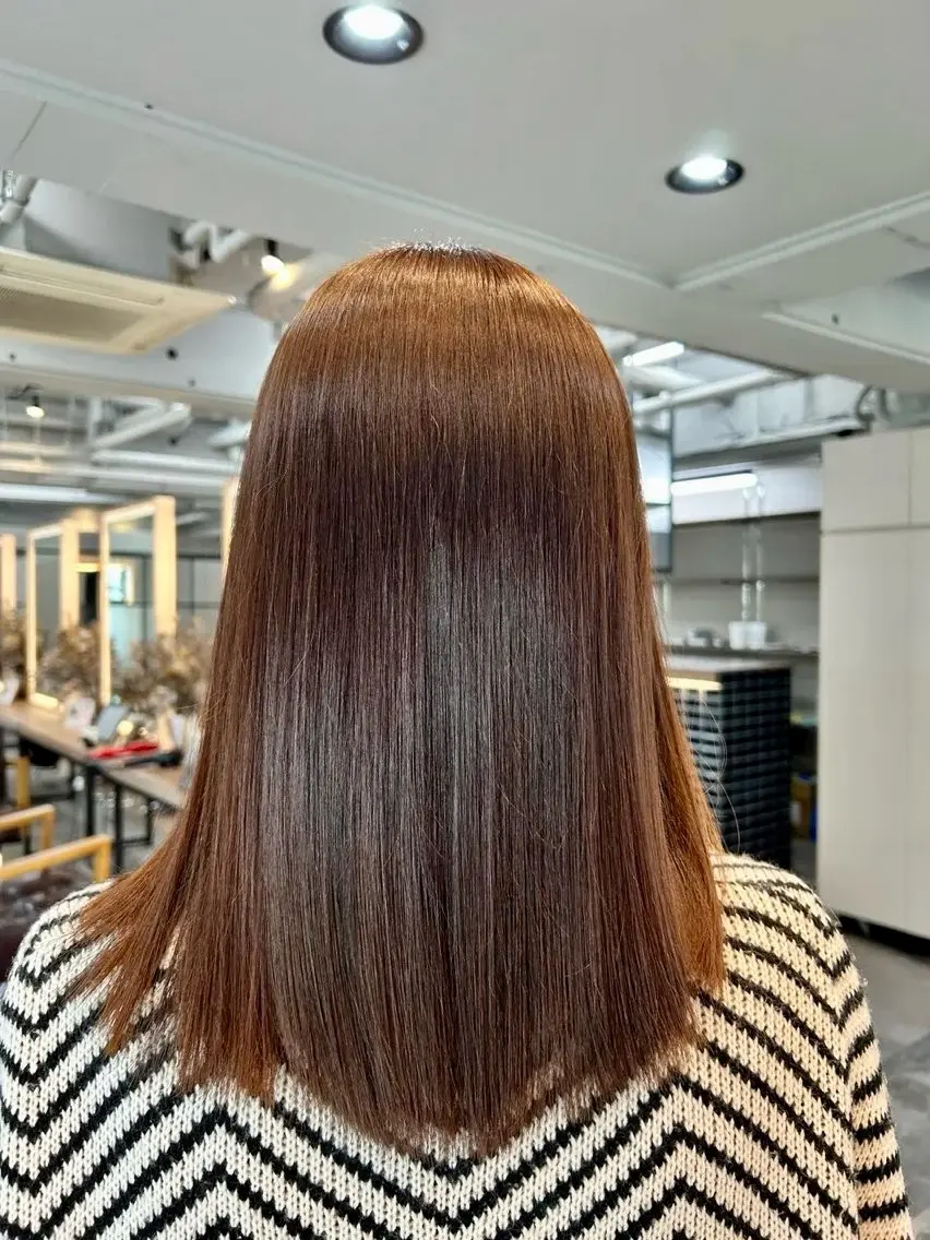 ミディアム 髪質改善 ヘアカラー 💎艶髪／縮毛特化 世麗💎のヘアスタイル