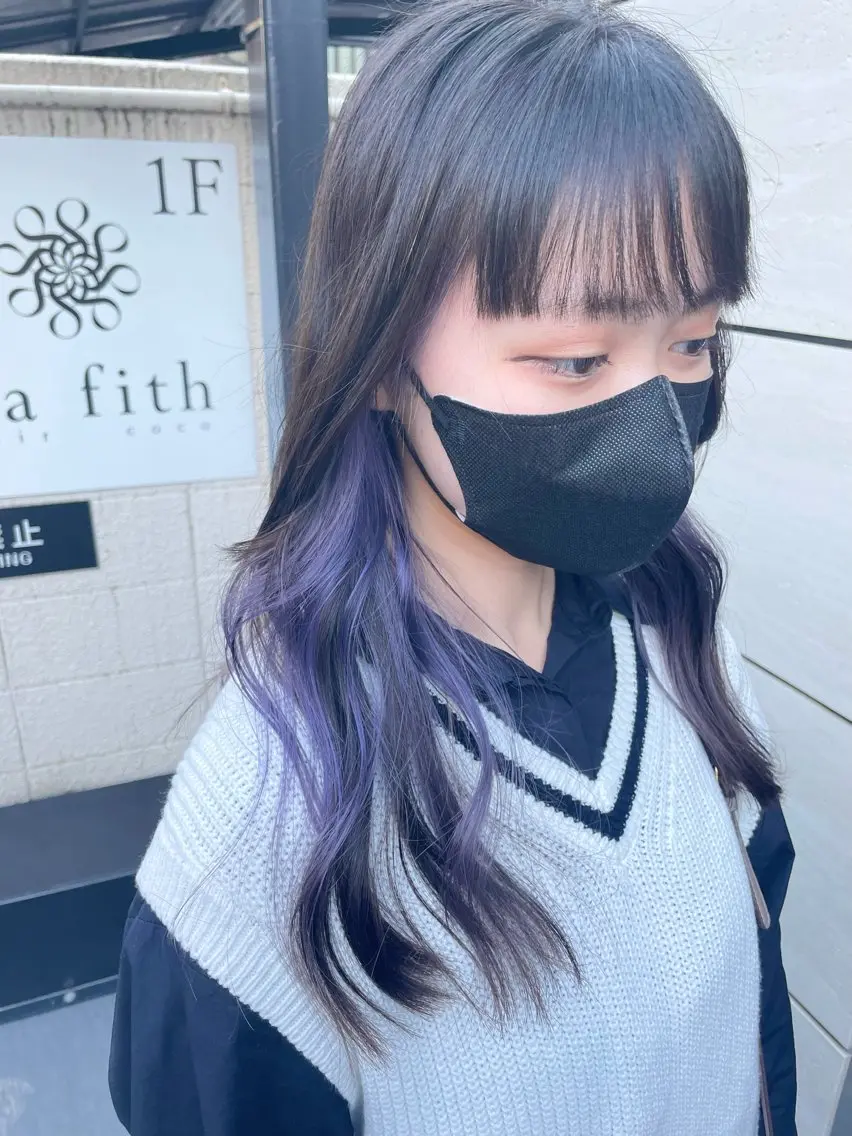 🩷ケアブリーチ込み🩷[さりげなく見せたい！全体ブリーチは怖い方におすすめ♪]インナーカラー☆の写真