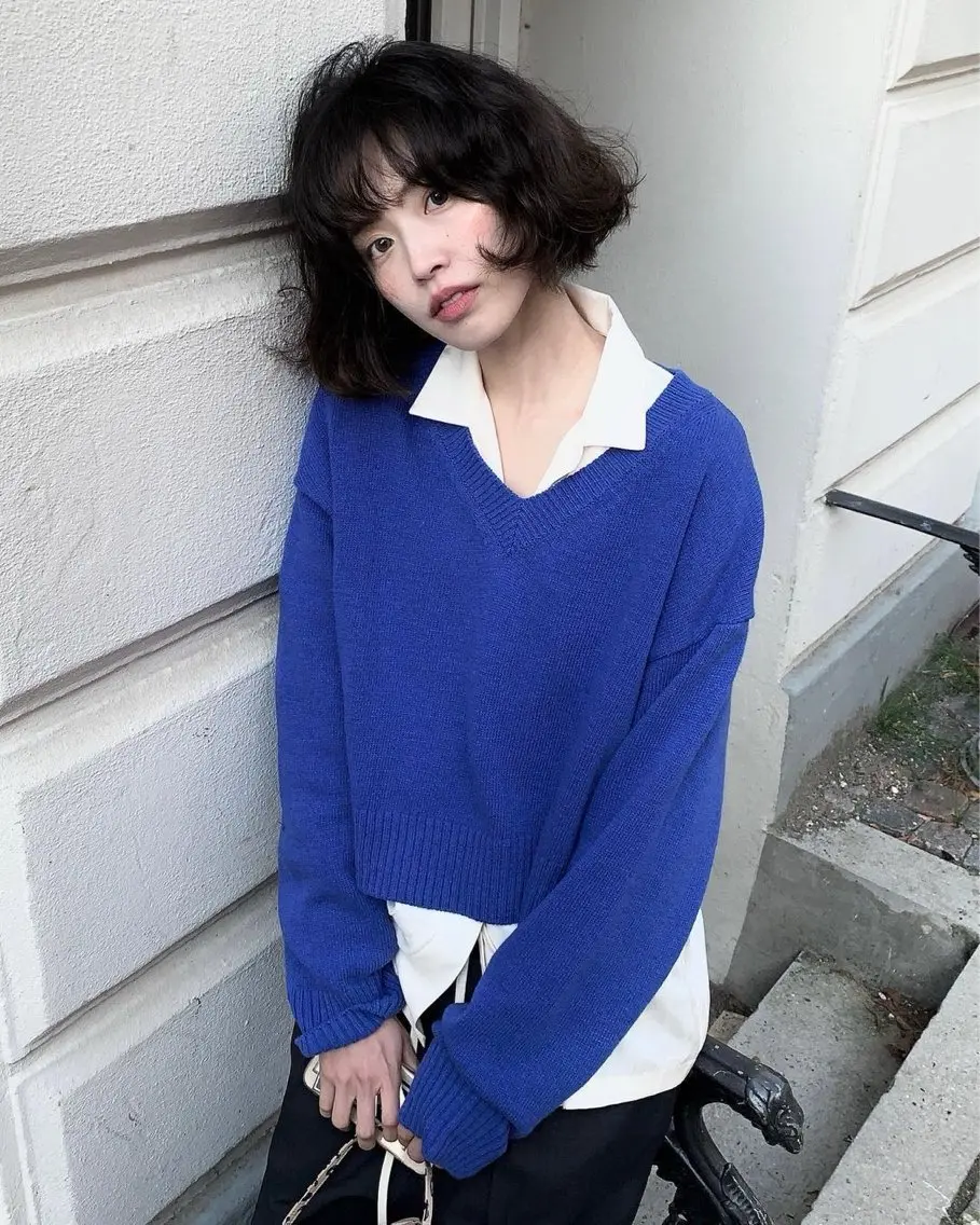 ミディアム パーマ カット パーマ お悩み解決パーマ hana🩰のヘアスタイル