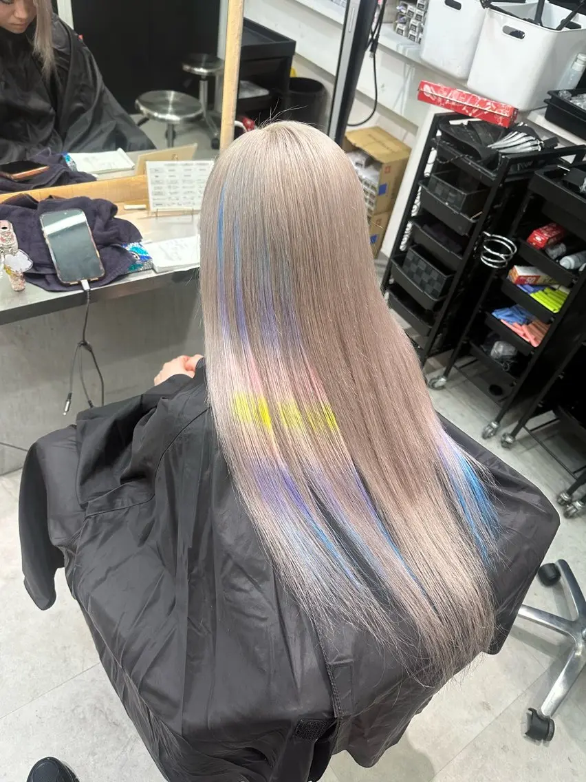 ロング カラー エクステ エクステ せいせい/エクステ /デザインカラー🌈のヘアスタイル