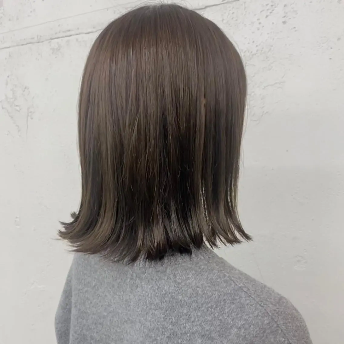 ミディアム ボブ トリートメント 大石 沙季のヘアスタイル