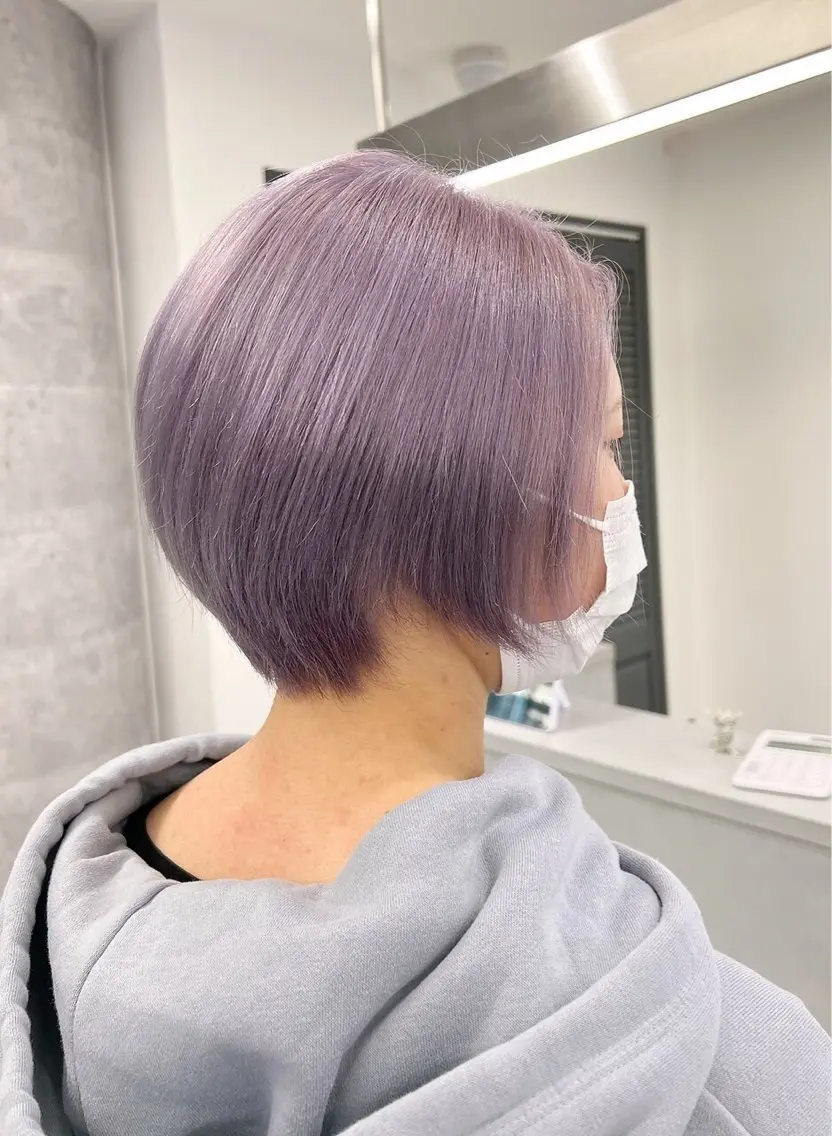 ショート 丸みショート ショートヘア ケアブリーチ🌟 ♢WATARU♢のヘアスタイル