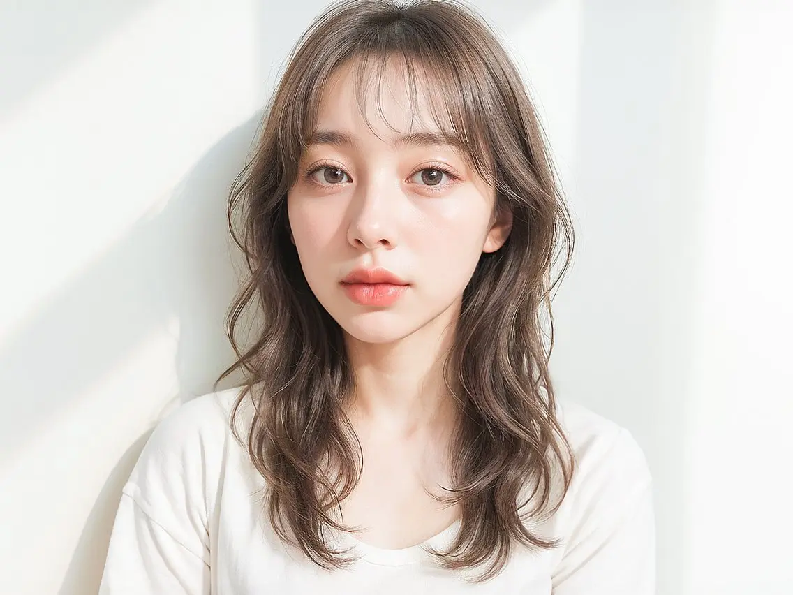ミディアム パーマ ミディアムパーマ レイヤーカット ウルフカット 🌼kuschel 女性優先🎀髪質改善のヘアスタイル