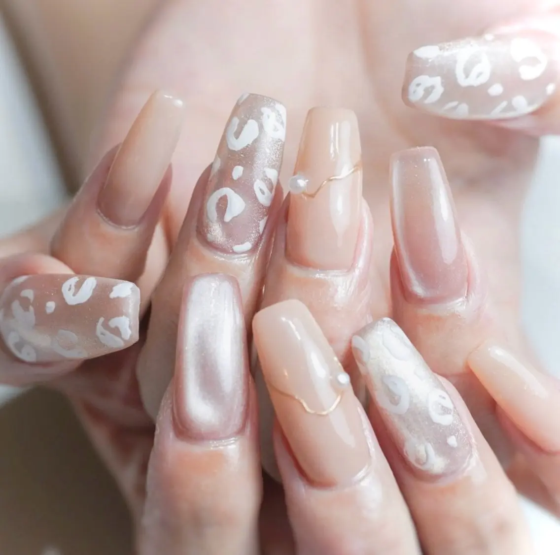 ロング ハンドネイル Re nailのネイルデザイン