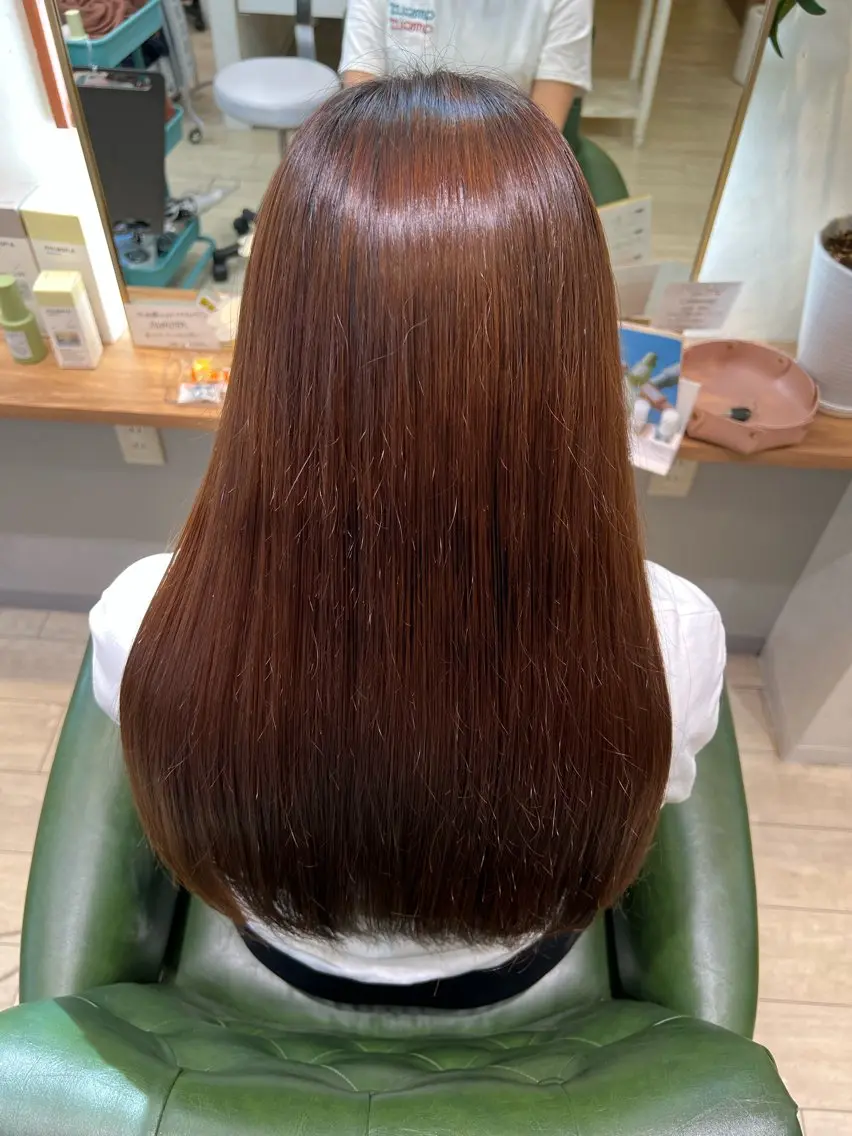 ミディアム パーマ カット 縮毛矯正 トリートメント melca. Amiのヘアスタイル