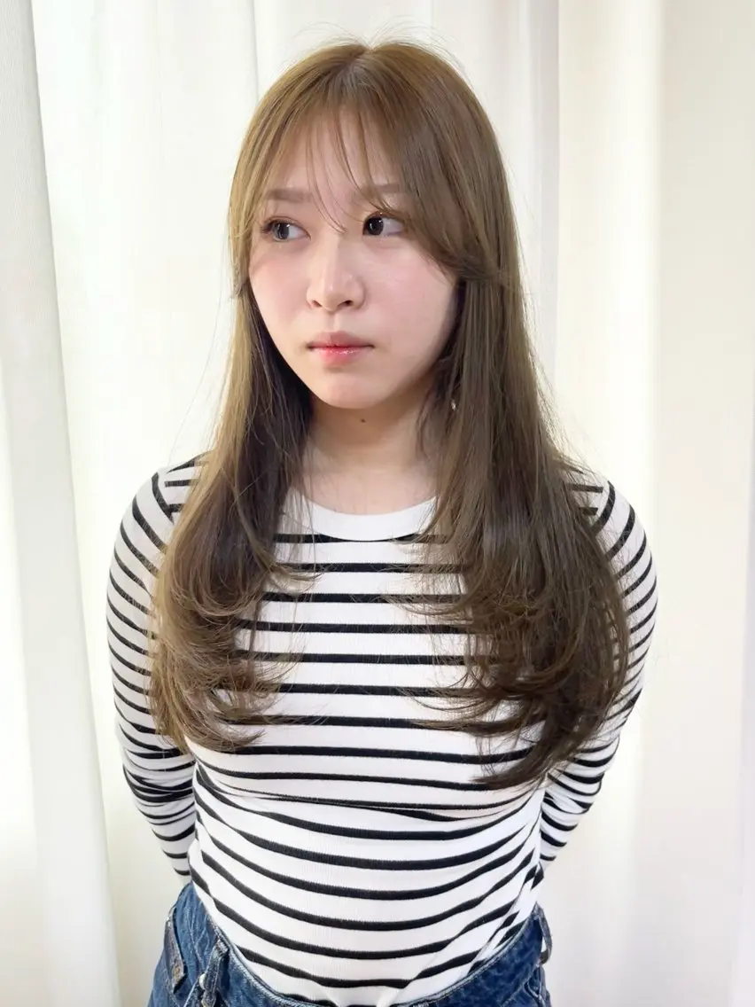 ロング カット ヘアカラー トリートメント 園田 渉 ◤SHIKIO◢のヘアスタイル