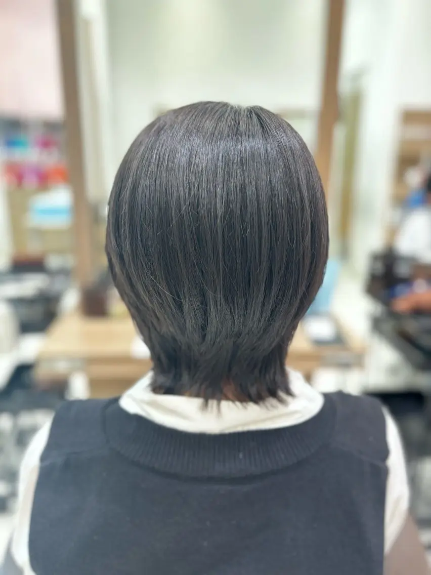 ミディアム 🐈‍⬛SARA🎀 縮毛矯正のヘアスタイル
