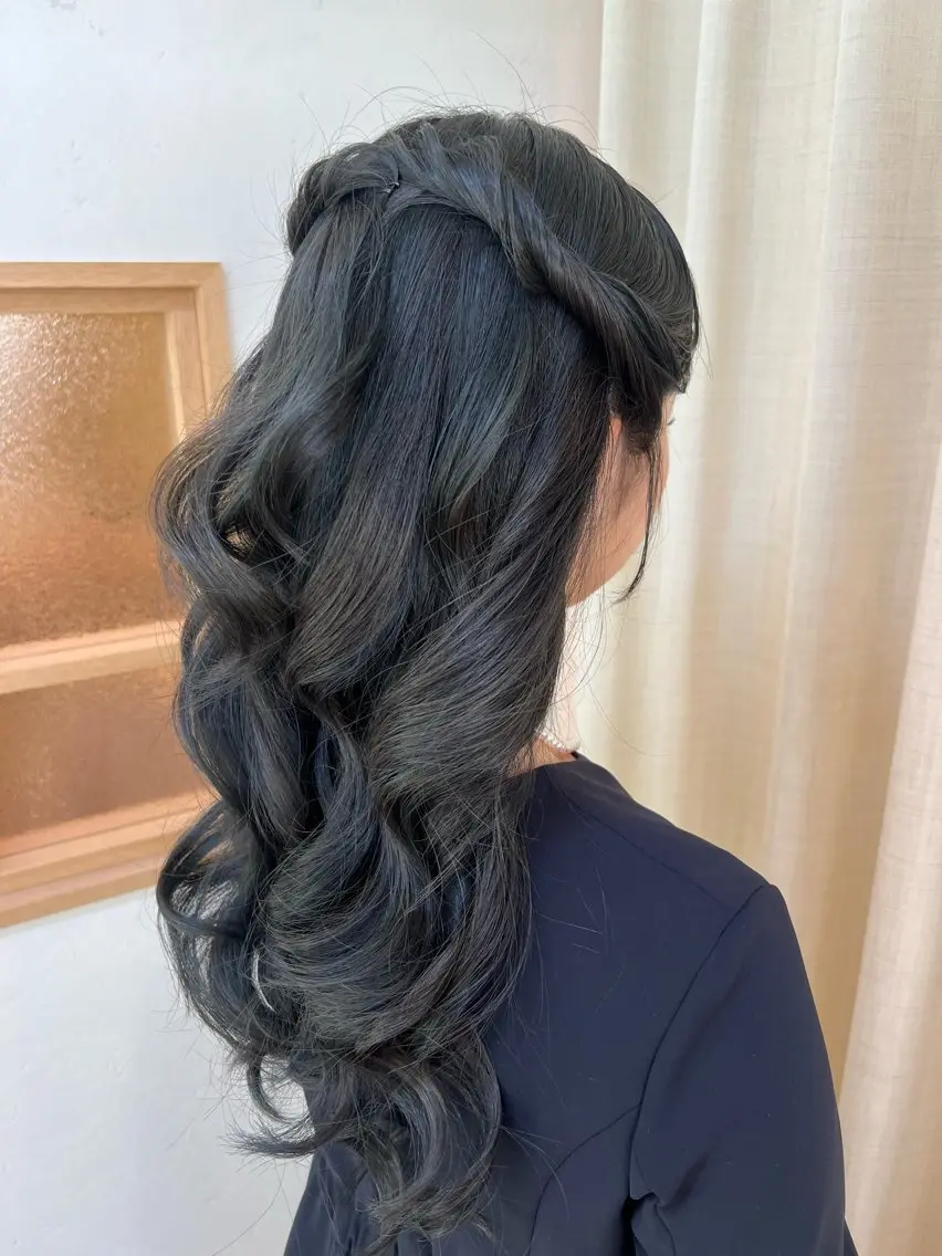 ヘアアレンジ ヘアセット 大人可愛いヘアメイク 💋🧚♀️しずかのヘアスタイル
