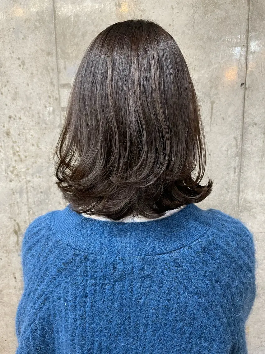 ミディアム 前髪似合わせ | yukaのヘアスタイル