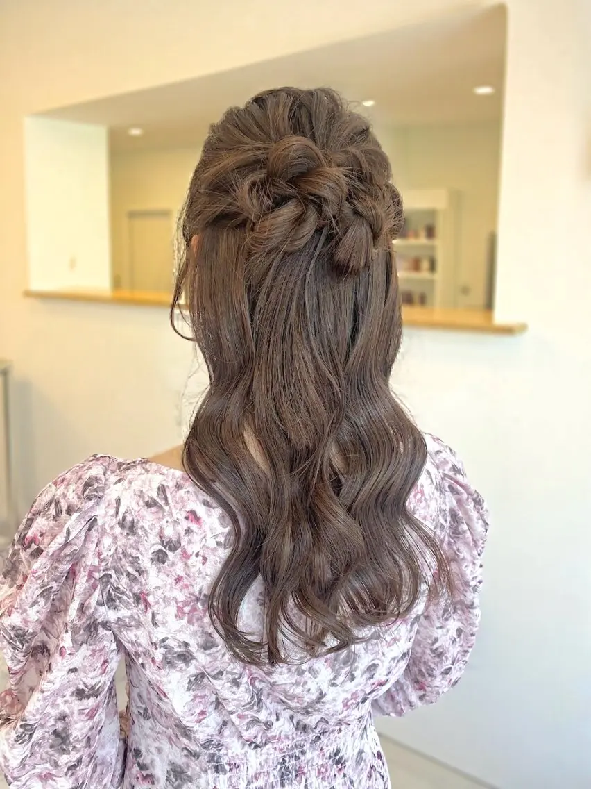セミロング ヘアセット Okamura Chisatoのヘアスタイル