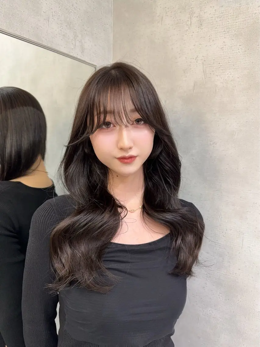 ロング カラー ヘアカラー トリートメント 🦋韓国ヘア /Kotoko🦋のヘアスタイル