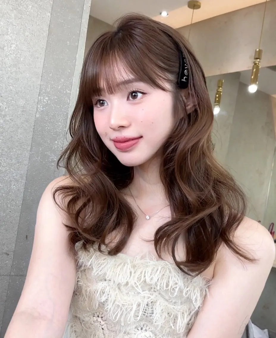 セミロング カラー カット ヘアカラー トリートメント Lond mare レイヤーカット/韓国のヘアスタイル