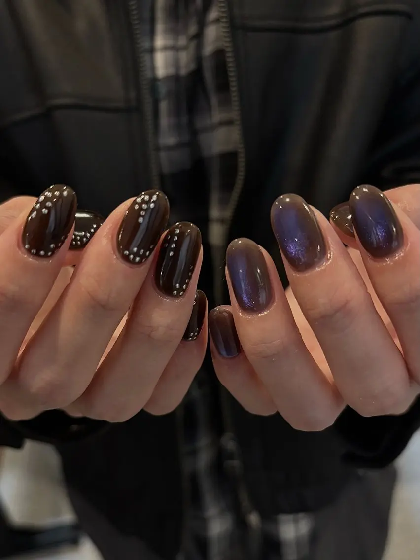 ネイル マグネットネイル ショートネイル ハンドネイル nao＿nail .929のネイルデザイン