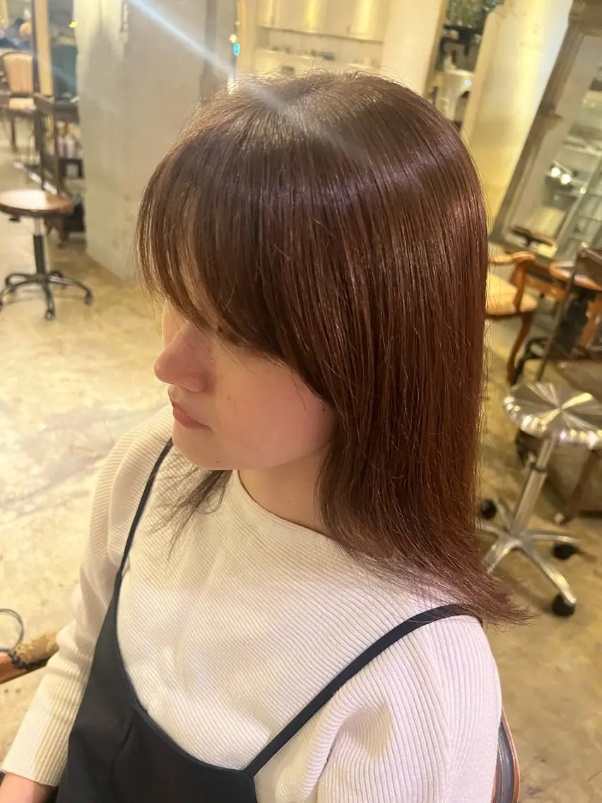 セミロング 永山 萌文のヘアスタイル