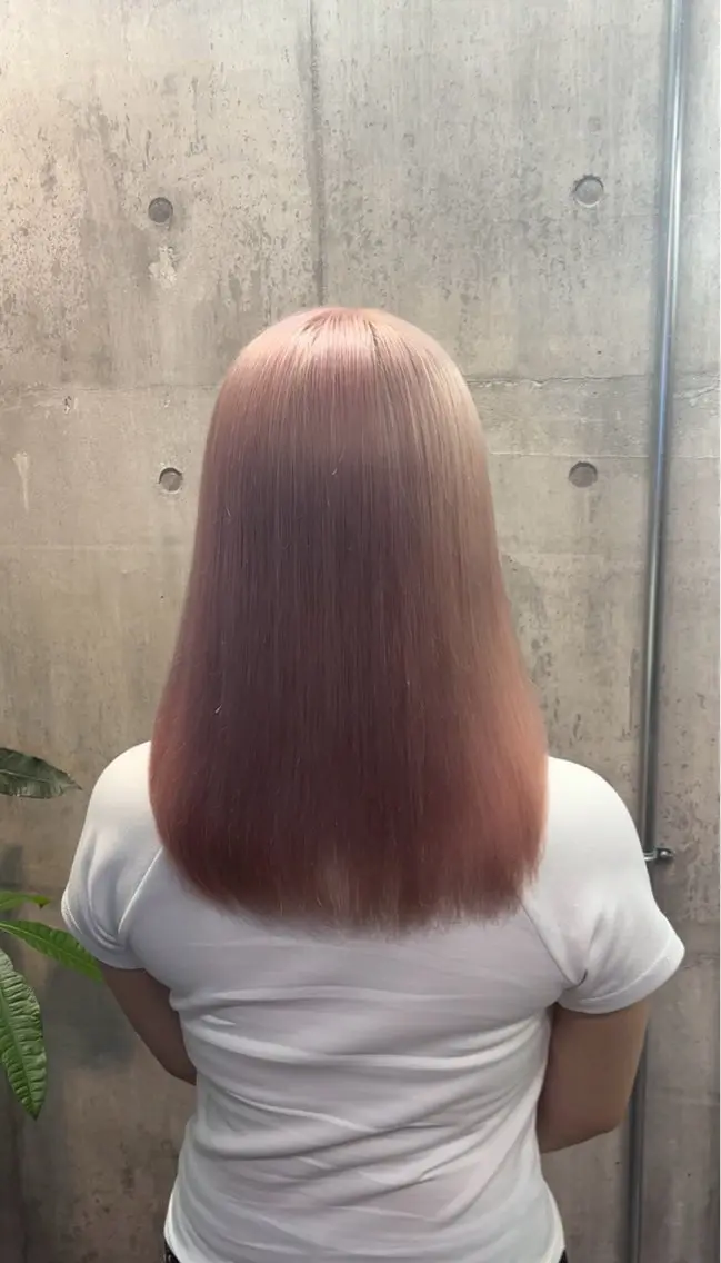 ミディアム カラー ヘアカラー トリートメント ハイトーン/メンズ/ ウルフ特化 小松のヘアスタイル