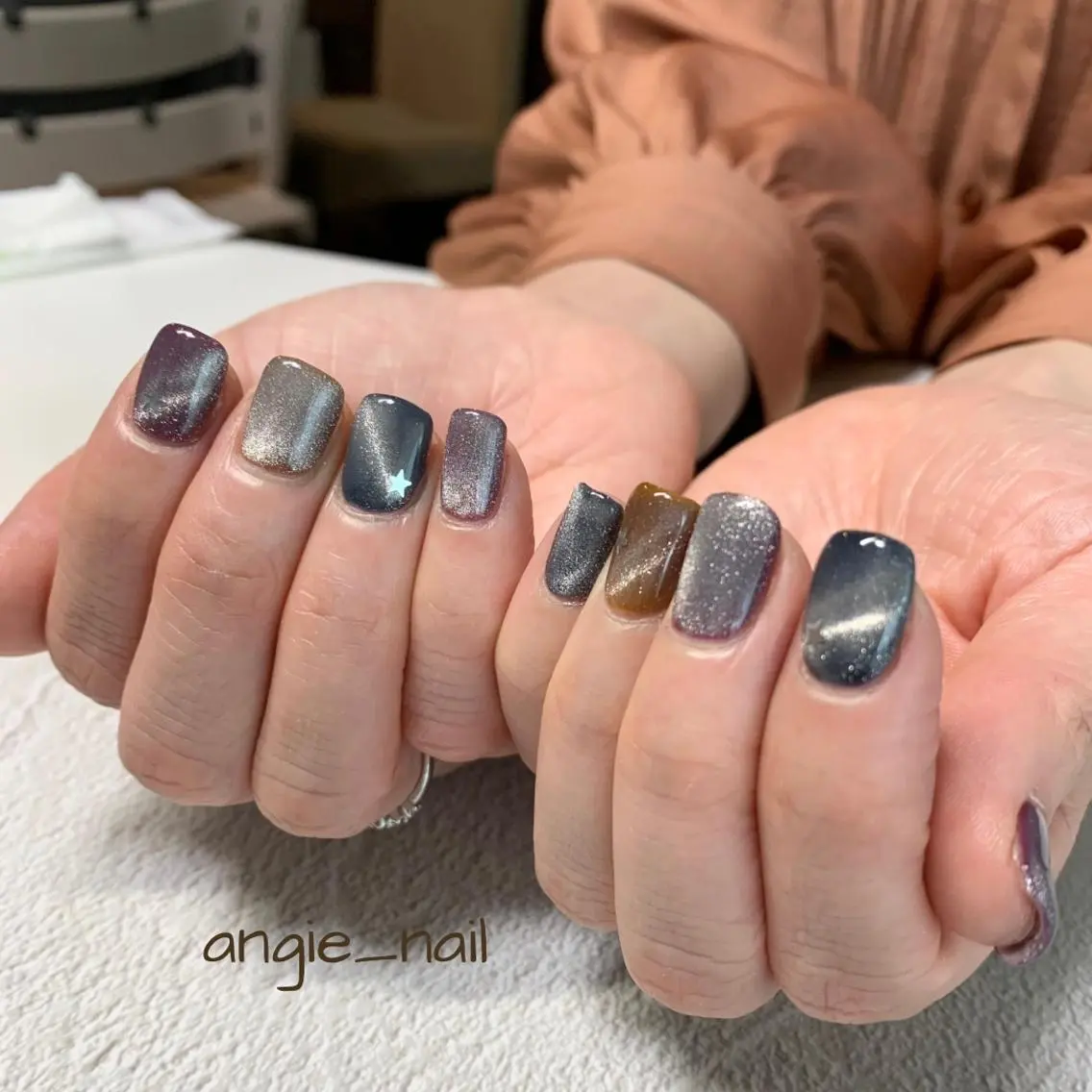 ネイル マグネットネイル angie nailのネイルデザイン
