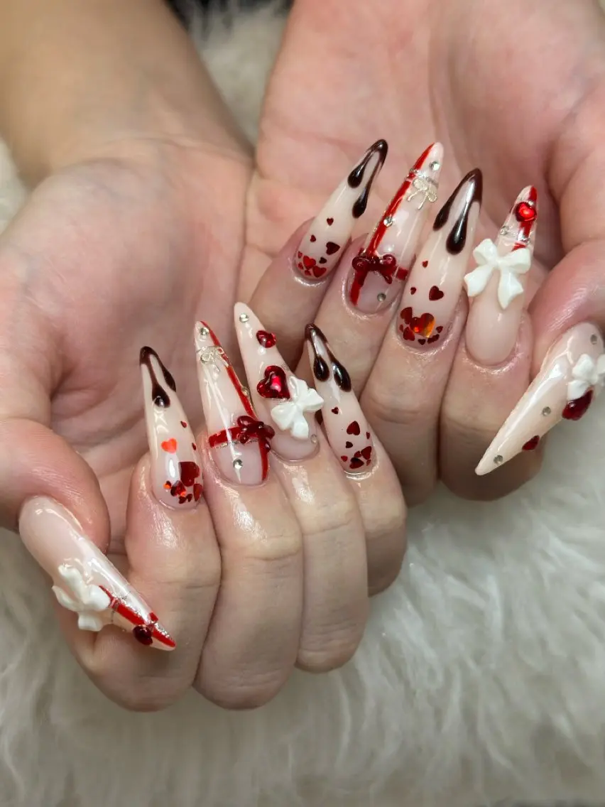 ネイル アートネイル ジェルネイル マグネットネイル ハンドネイル JennNail_ マオのネイルデザイン