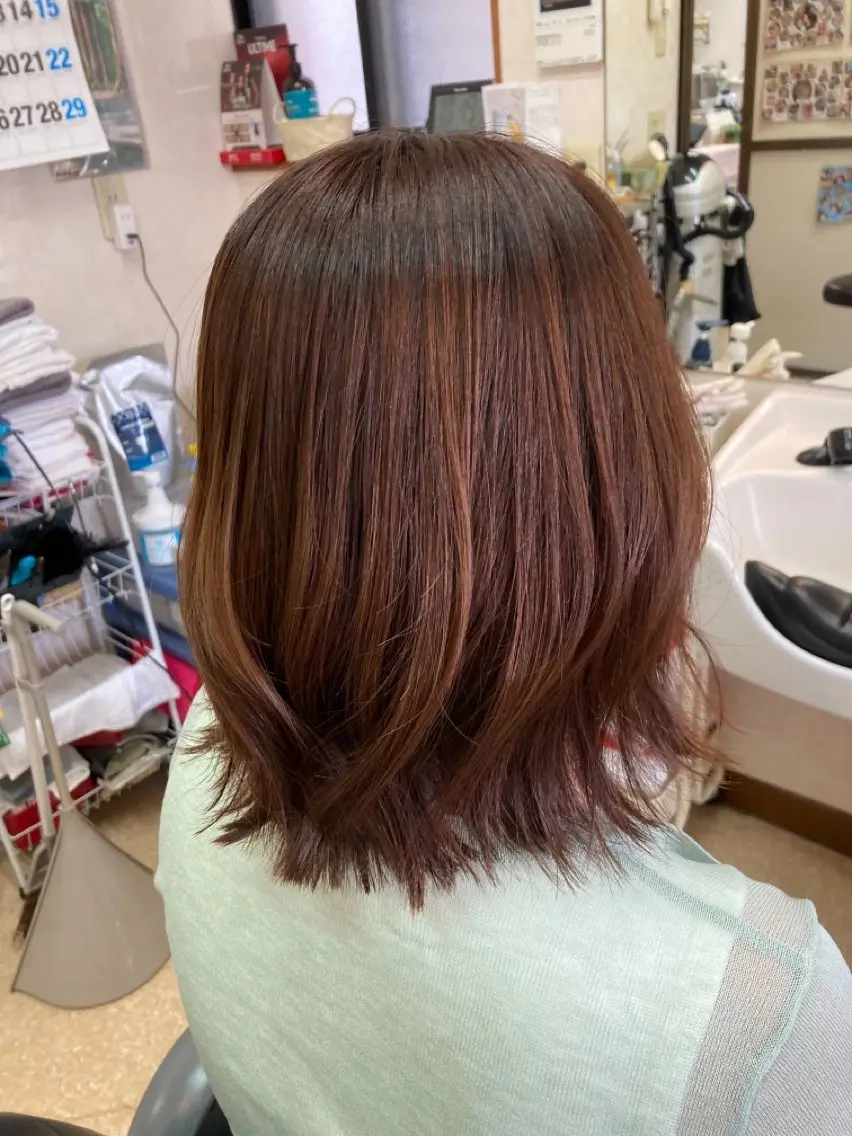 ミディアム 石塚 浩のヘアスタイル