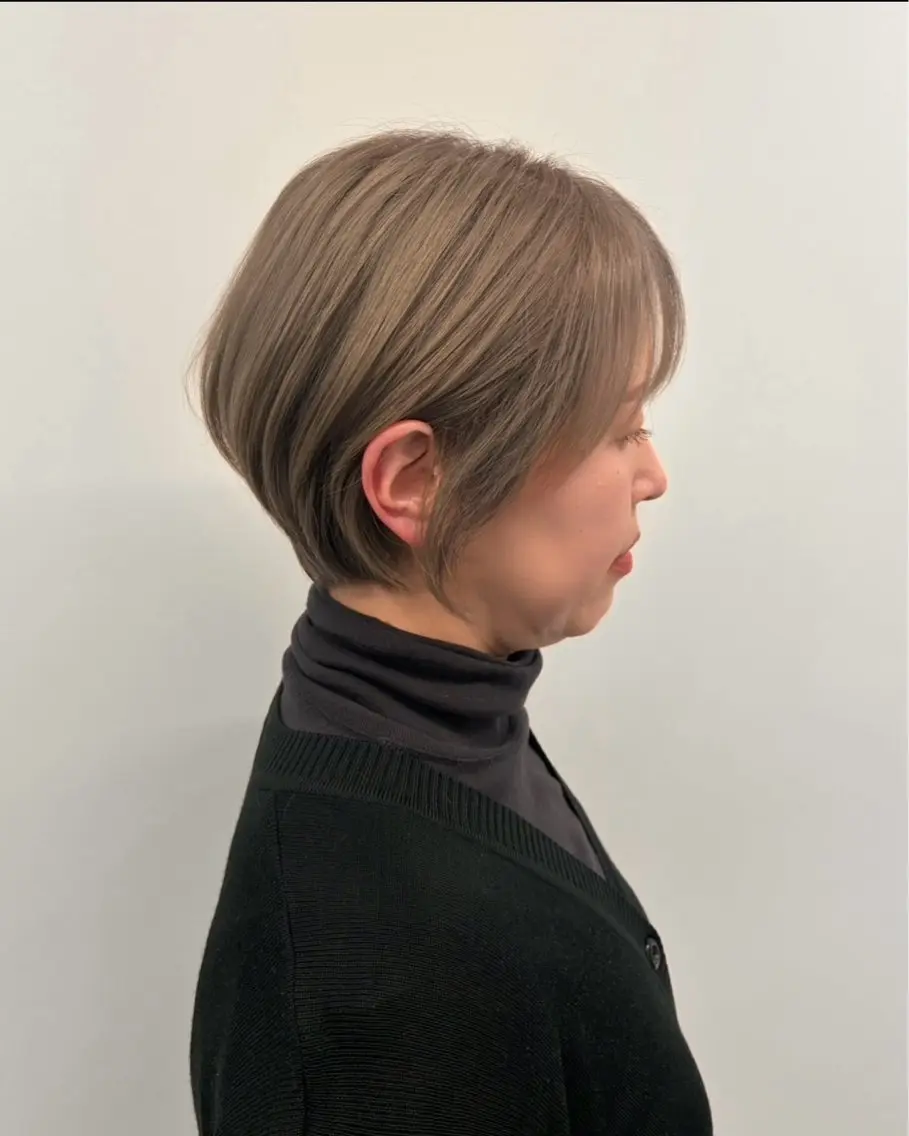 骨格補正似合わせカット+髪質改善カラーの写真