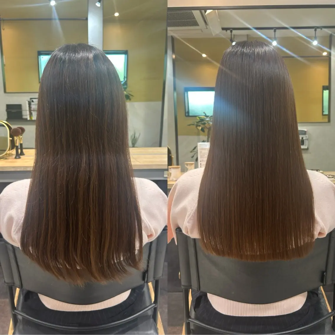 ロング パーマ 髪質改善 ストレートパーマ カット 縮毛矯正 トリートメント hubhair レイヤー/透明感のヘアスタイル