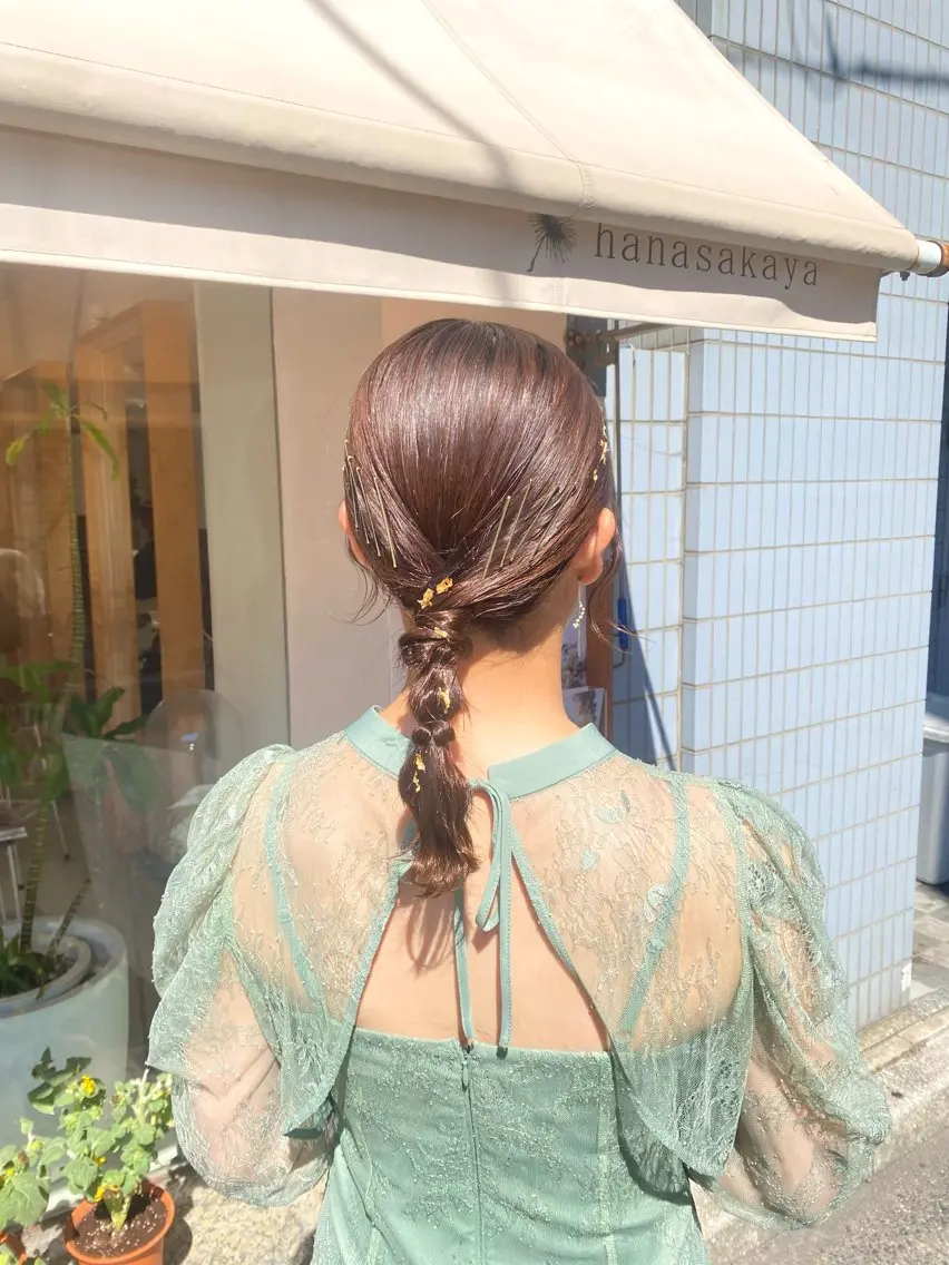 ヘアアレンジ ヘアセット 安永 涼のヘアスタイル