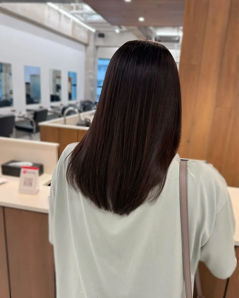 ミディアム カラー パーマ 縮毛矯正 カット ヘアカラー 縮毛矯正 トリートメント 縮毛矯正/トレンド カラー🎀✨MIHOのヘアスタイル