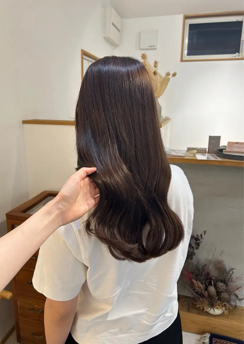 ロング カラー ヘアカラー 野崎 唯華のヘアスタイル