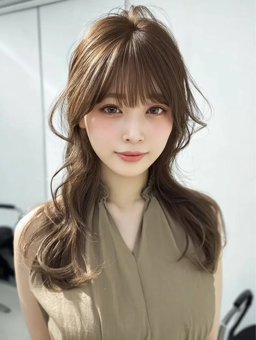 ロング カラー 井ノ川 真奈美のヘアスタイル