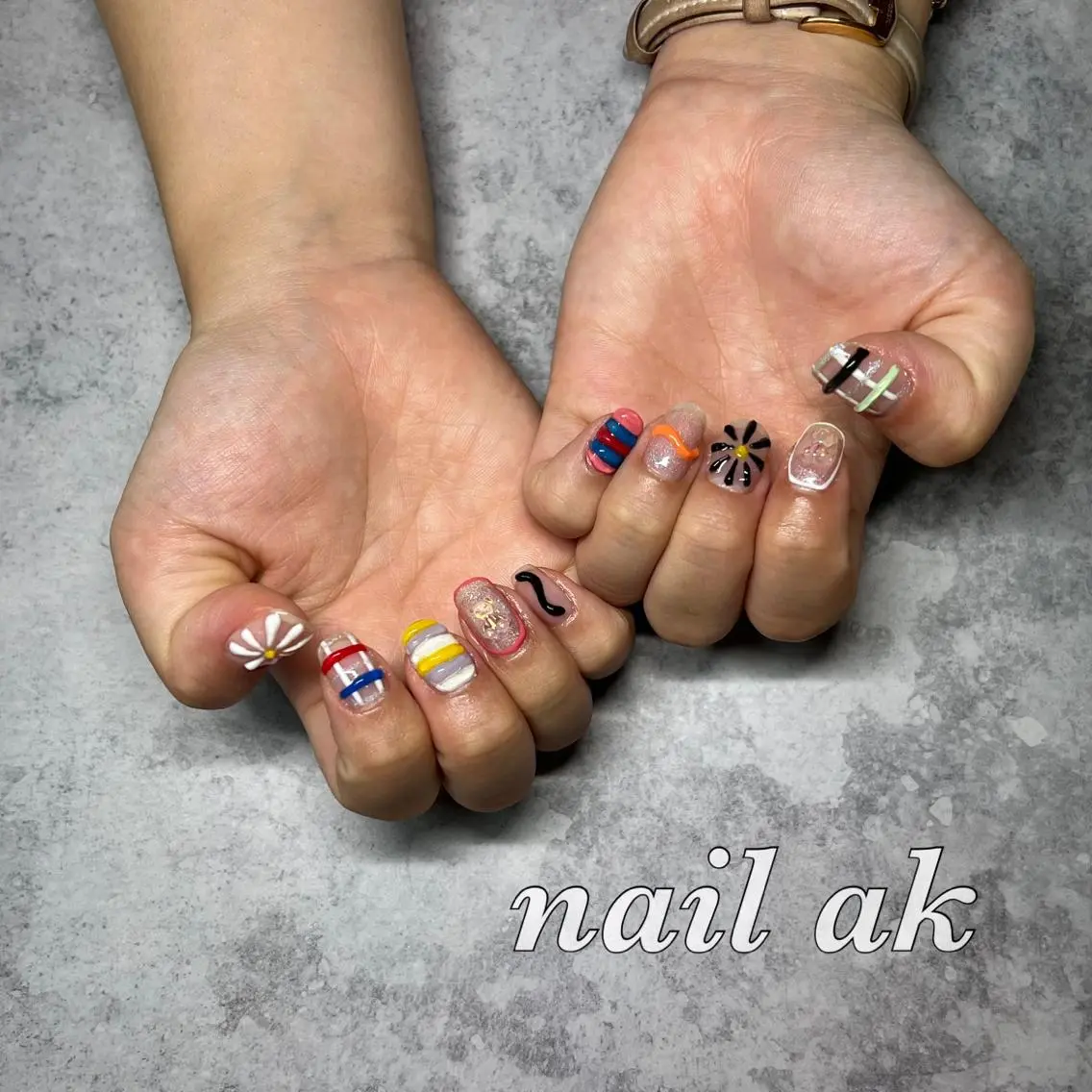 ネイル ハンドネイル ak nail .のネイルデザイン