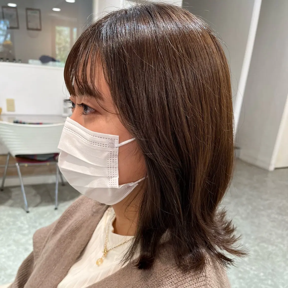 ミディアム ヘアカラー めぞんどぼーて ATSUMIのマツエク・マツパデザイン