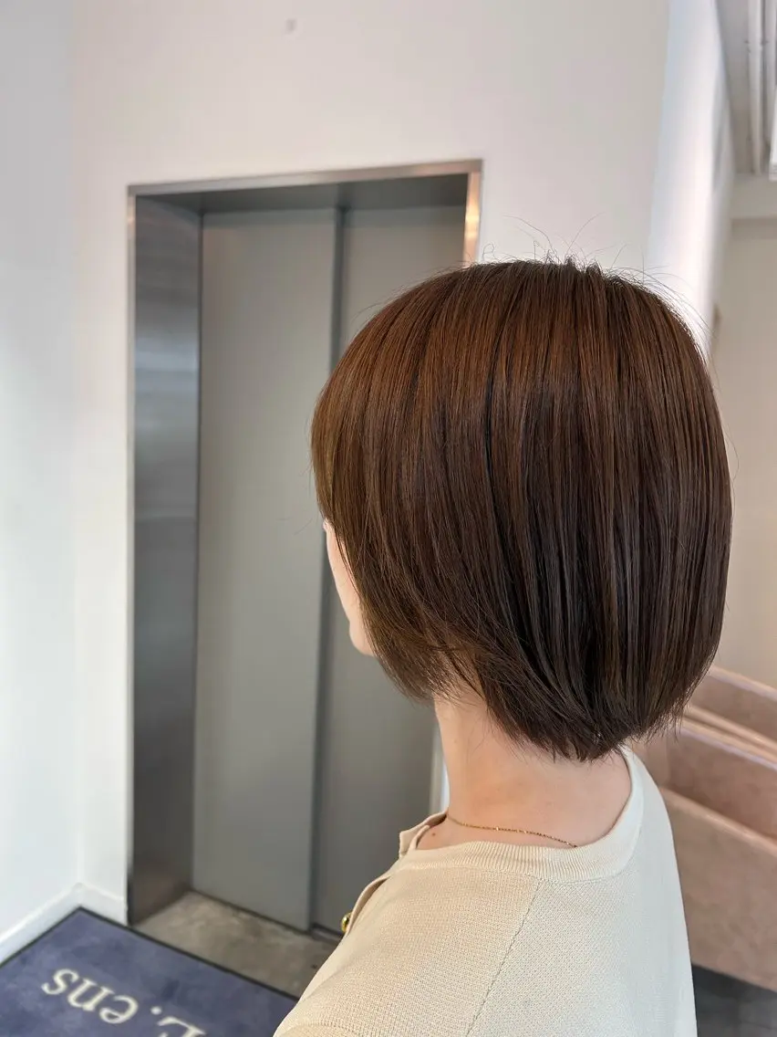 ショート ヘアカラー トリートメント 蓮池 愛海のヘアスタイル
