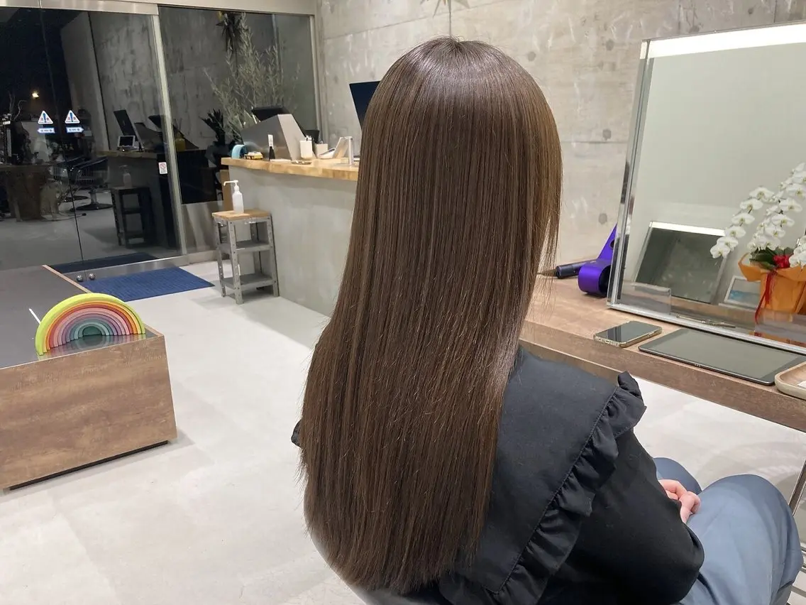 ロング カラー 高野 良佑のヘアスタイル