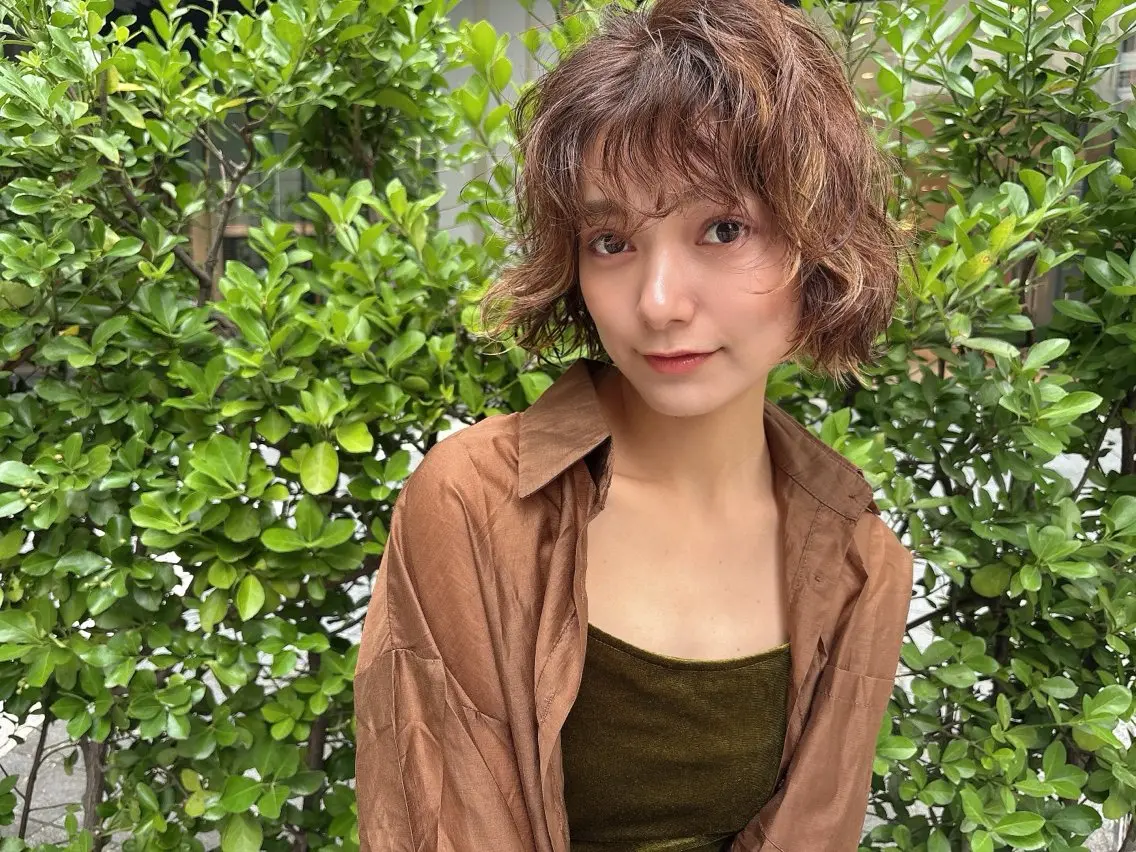 ショート パーマ 髪質改善 ショートヘア カット ヘッドスパ Ankh アンクーのヘアスタイル