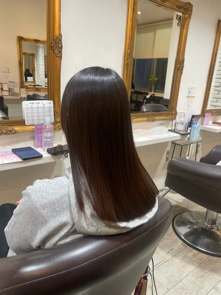【他の店舗の時に来てくれてた方限定‼️】髪質改善カラー➕ケラチントリートメント✨🧚‍♀️※ロング料金なし❌の写真