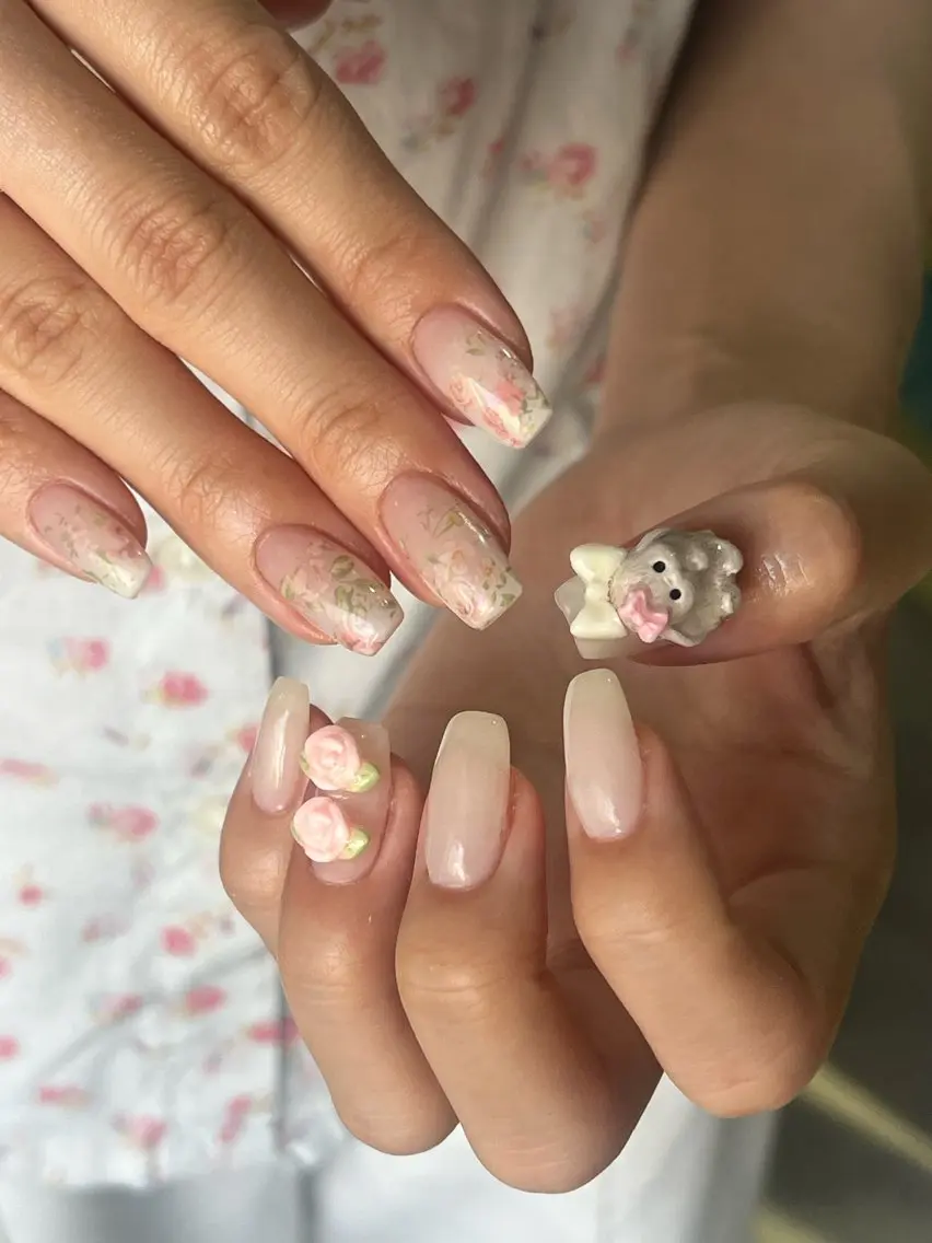 ネイル ハンドネイル Hata nail 🎀個性派ニュアンスのネイルデザイン