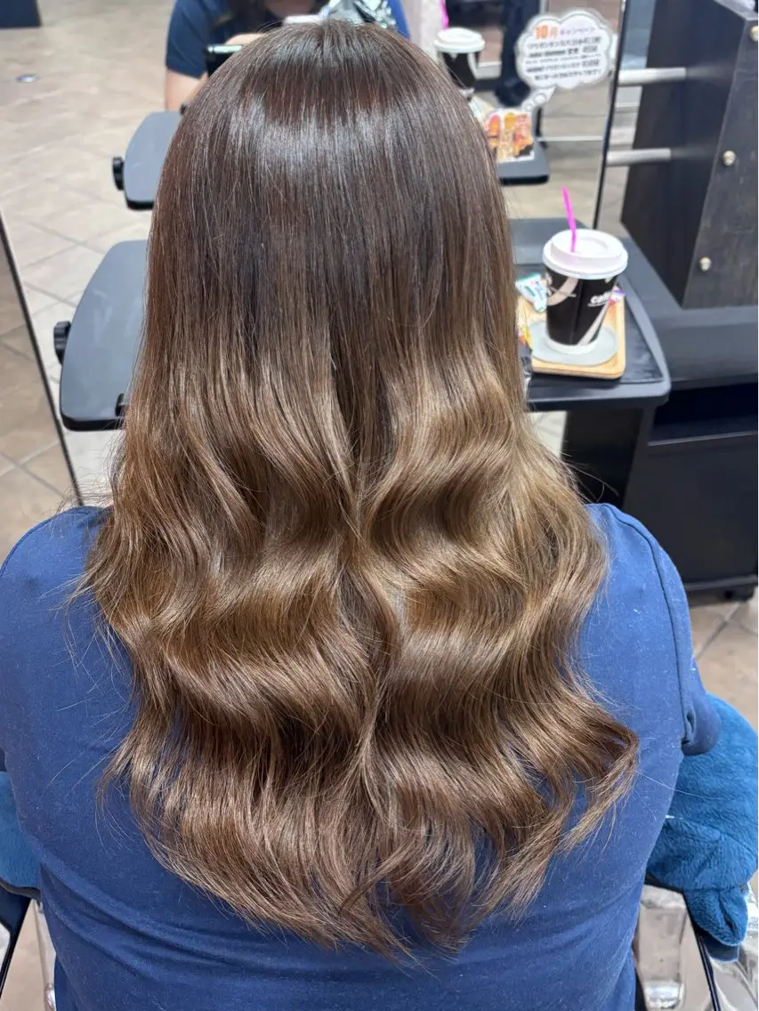 カラー ブリーチ ブラウンカラー ブリーチなしカラー 🦄カラーモデル 募集中🦄ちえみのヘアスタイル