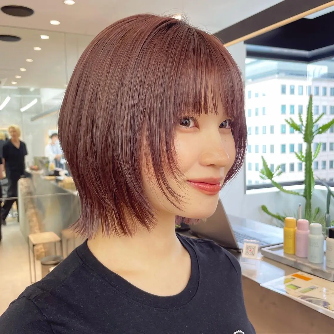 ミディアム カラー カット ヘアカラー トリートメント ♥️ブリーチ/ボブ/ レイヤー♥️maiのヘアスタイル