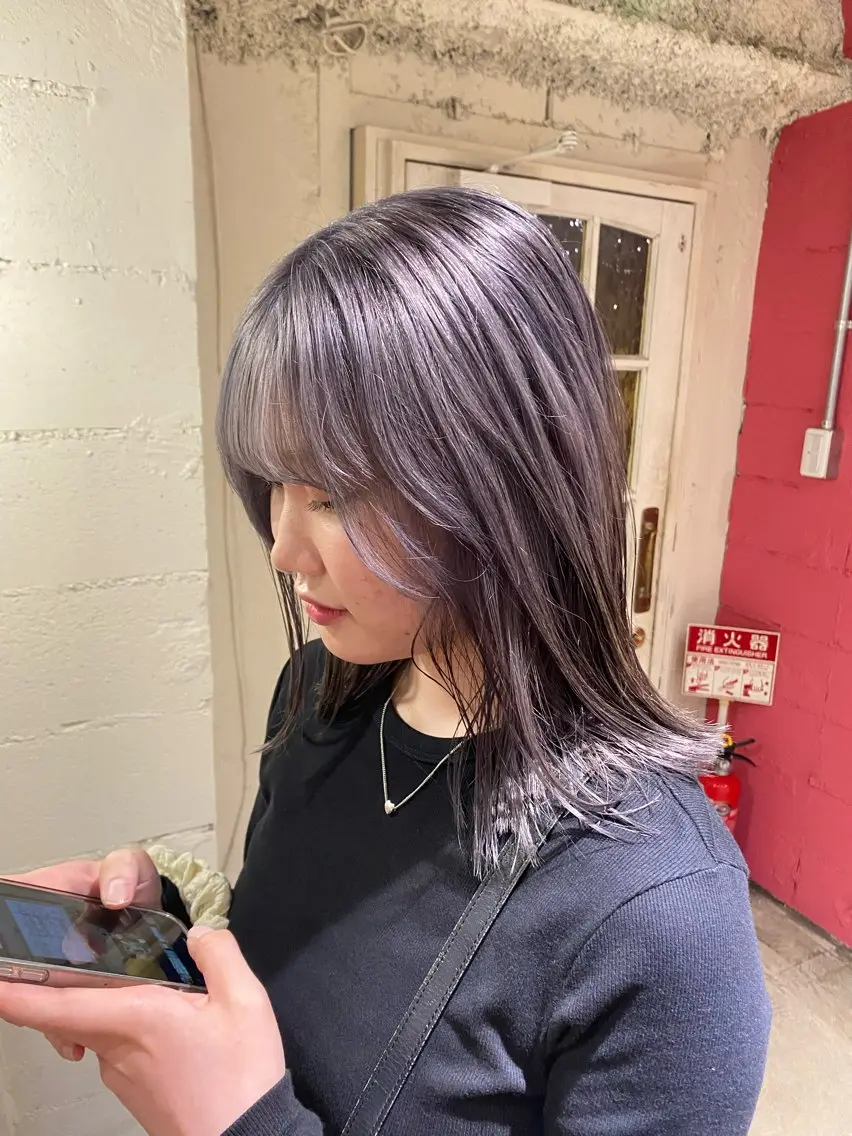 ミディアム カラー ヘアカラー トリートメント 透明感うる艶カラー ¦コユキ🫧💞のヘアスタイル