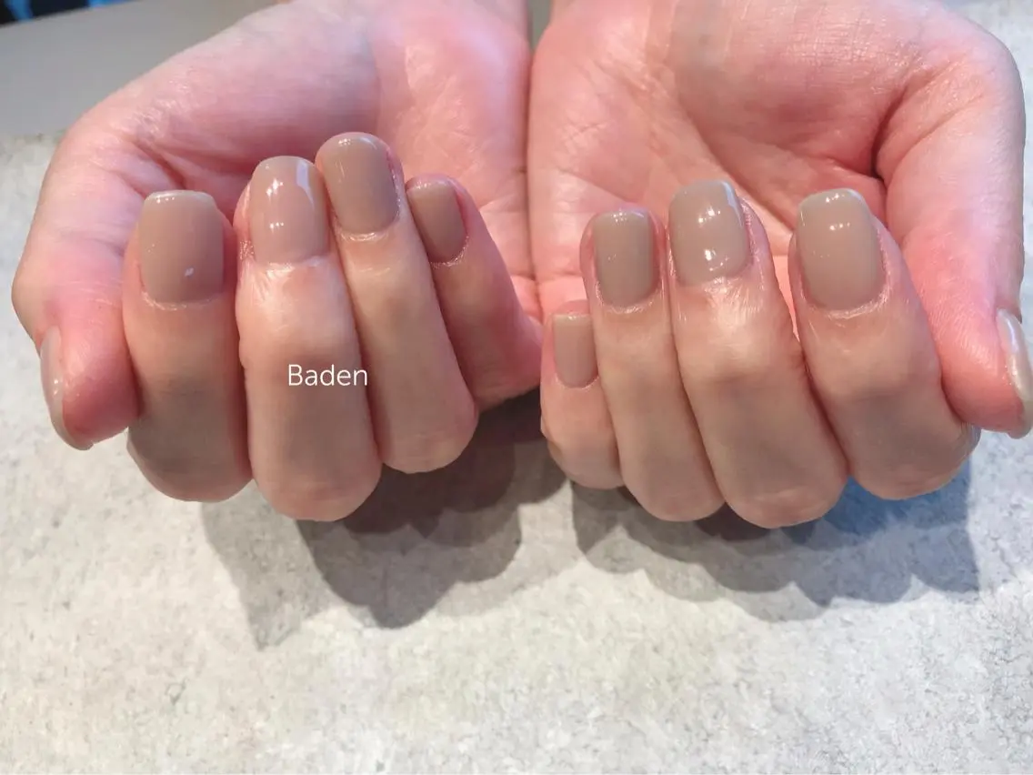 ネイル ワンカラーネイル ハンドネイル Baden Nail ﾊﾞ-ﾃﾞﾝ ﾈｲﾙのネイルデザイン