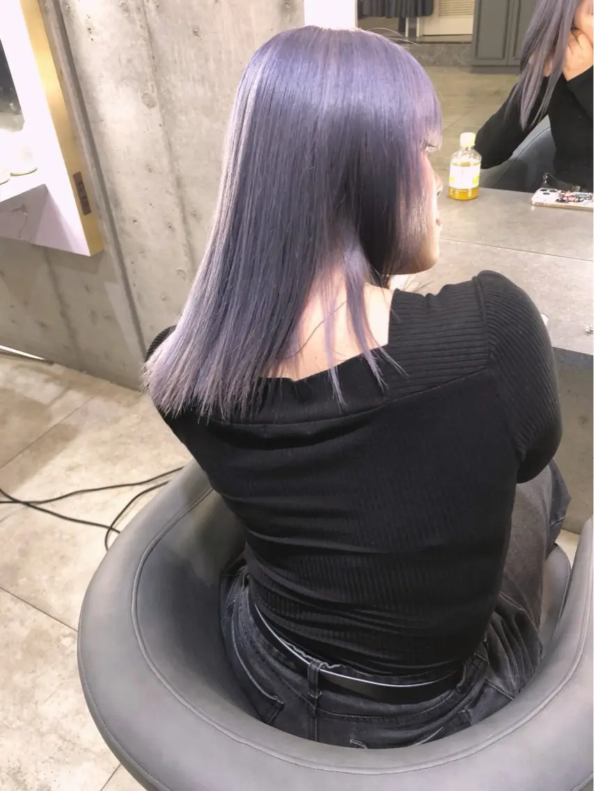 セミロング ヘアカラー トリートメント Noe心斎橋 堀田 朋宏のヘアスタイル