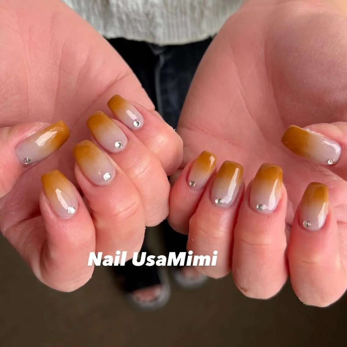 ネイル ジェルネイル マグネットネイル 持ち込み ワンカラーネイル パラジェル 本町ネイルNail UsaMimiのネイルデザイン