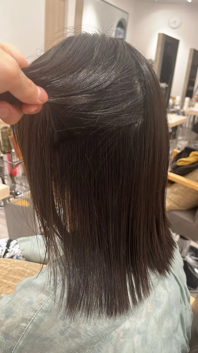 ショート パーマ ショートヘア ストレートパーマ 縮毛矯正 🌧️縮毛矯正 / 首藤大翔のヘアスタイル